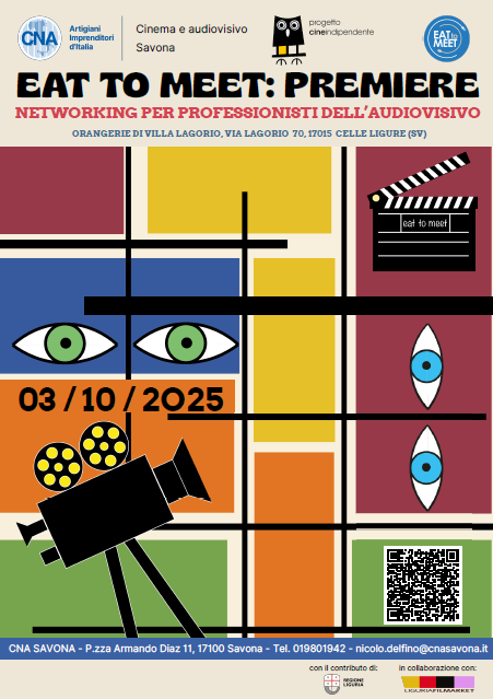 Eat to Meet Premiere" a Celle Ligure: L'evento che unisce cinema indipendente e imprese del territorio